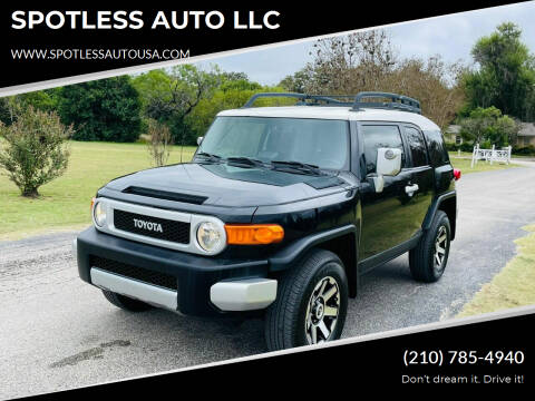 2010 Toyota FJ Cruiser for sale at SPOTLESS AUTO LLC in San Antonio TX