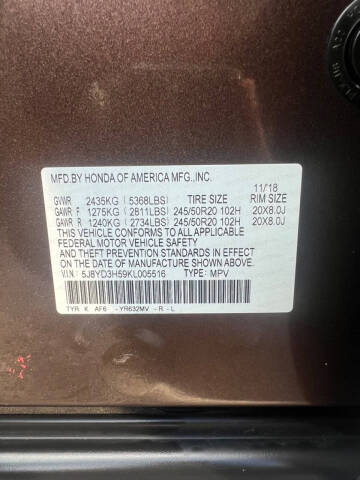 2019 Acura MDX w/Tech
