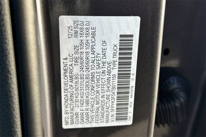 2026 Honda Ridgeline RTL