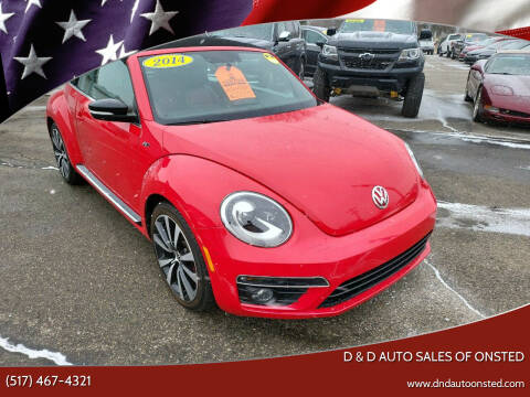 2014 Volkswagen Beetle Convertible for sale at D & D Auto Sales Of Onsted in Onsted MI