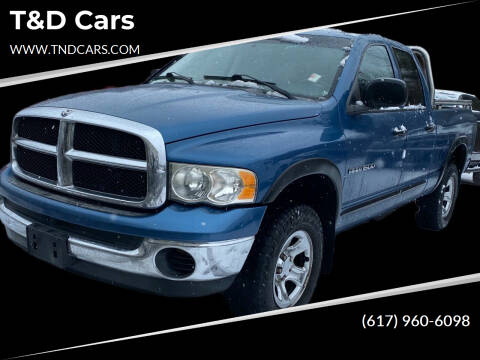 2004 Dodge Ram 1500 for sale at T&D Cars in Holbrook MA