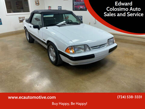 1991 Ford Mustang for sale at Edward Colosimo Auto Sales and Service in Evans City PA
