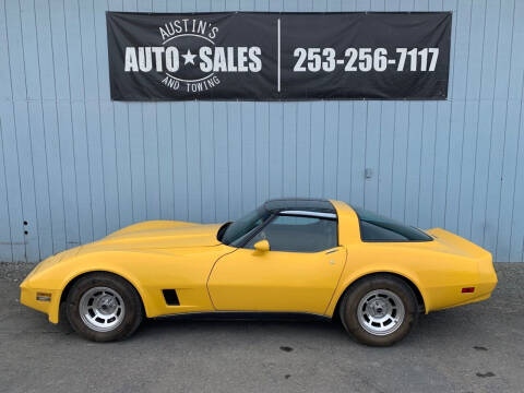 1980 Chevrolet Corvette for sale at Austin's Auto Sales in Edgewood WA