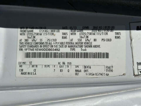 2013 Ford E-Series E-150