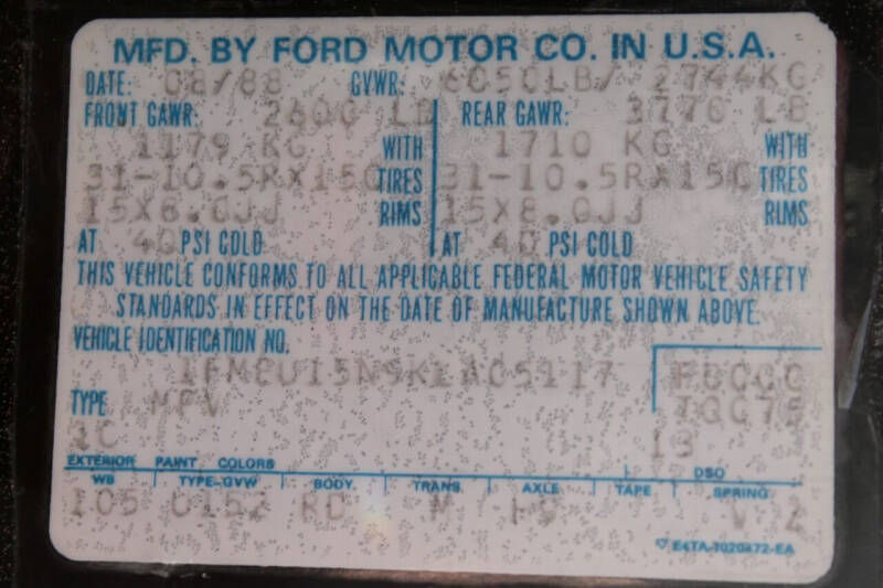 1989 Ford Bronco Custom