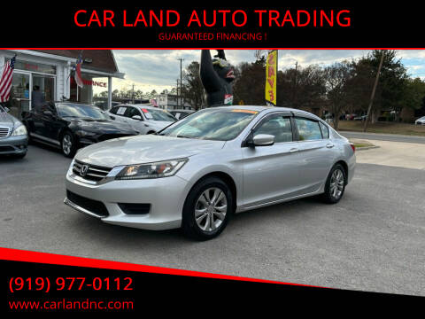 2015 Honda Accord for sale at CAR LAND  AUTO TRADING in Raleigh NC