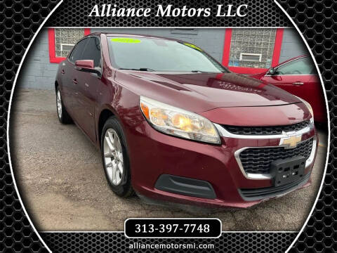 2015 Chevrolet Malibu for sale at Alliance Motors in Detroit MI