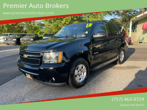 2013 Chevrolet Tahoe for sale at Premier Auto Brokers in Virginia Beach VA