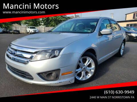 2012 Ford Fusion for sale at Mancini Motors in Norristown PA