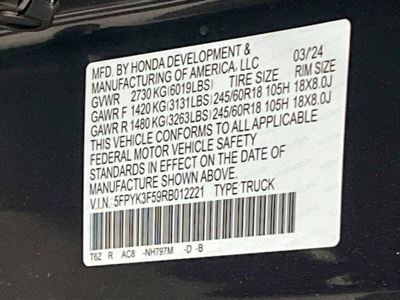 2024 Honda Ridgeline RTL