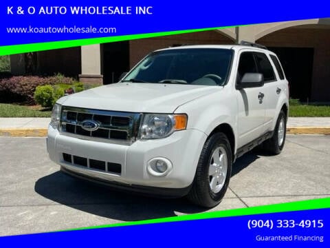 2010 Ford Escape for sale at K & O AUTO WHOLESALE INC in Jacksonville FL