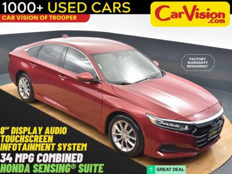 2021 Honda Accord for sale at Car Vision of Trooper in Norristown PA