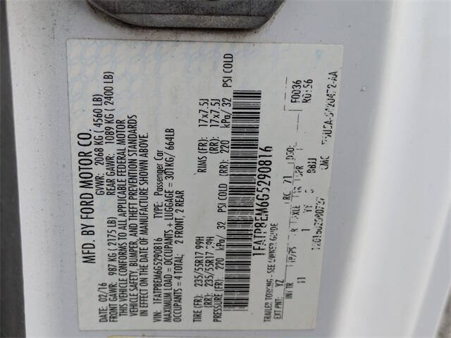 2016 Ford Mustang V6