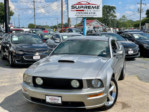 2009 Ford Mustang for sale at Supreme Auto Sales in Chesapeake VA