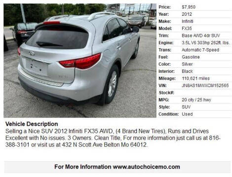 2012 Infiniti FX35