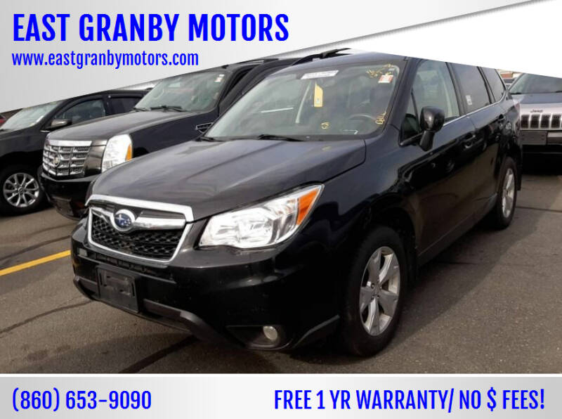 2016 Subaru Forester for sale at EAST GRANBY MOTORS in East Granby CT