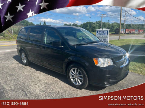 2016 Dodge Grand Caravan for sale at SIMPSON MOTORS in Youngstown OH