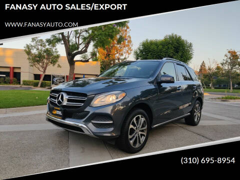 2016 Mercedes-Benz GLE for sale at FANASY AUTO SALES/EXPORT in Yorba Linda CA