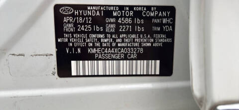 2012 Hyundai Sonata Hybrid