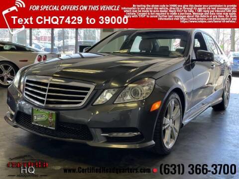 2013 Mercedes-Benz E-Class for sale at CERTIFIED HEADQUARTERS in Saint James NY