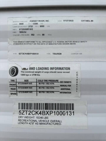 2023 Forest River Timberwolf Limited  39DL