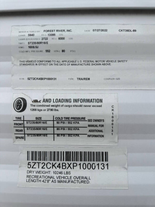 2023 Forest River Timberwolf Limited  39DL