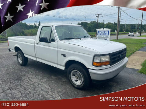 1995 Ford F-150 for sale at SIMPSON MOTORS in Youngstown OH