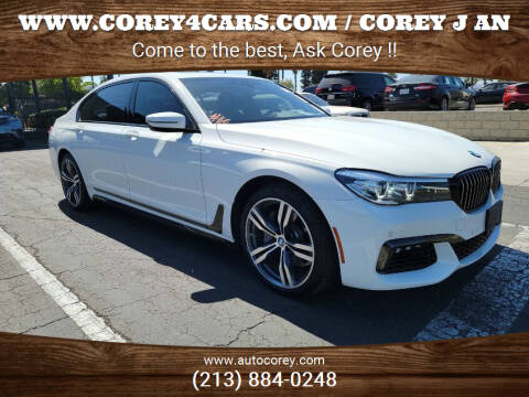 2019 BMW 7 Series for sale at WWW.COREY4CARS.COM / COREY J AN in Los Angeles CA