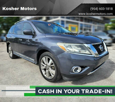 2013 Nissan Pathfinder for sale at Kosher Motors in Hollywood FL