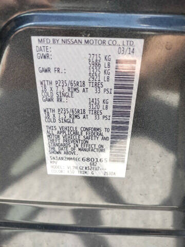 2014 Nissan Pathfinder Platinum