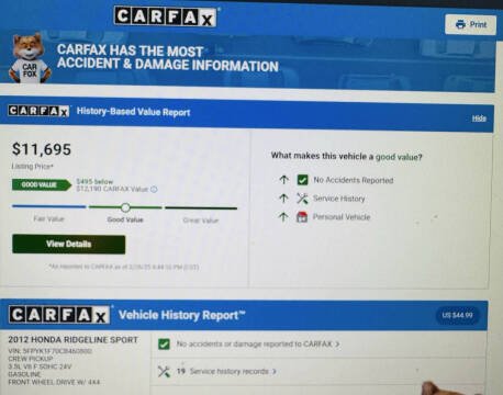 2012 Honda Ridgeline Sport
