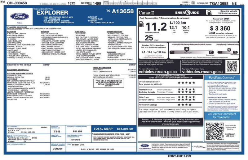 2026 Ford Explorer Tremor