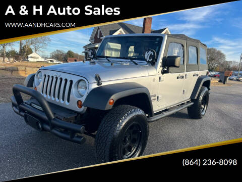 2010 Jeep Wrangler Unlimited for sale at A & H Auto Sales in Greenville SC