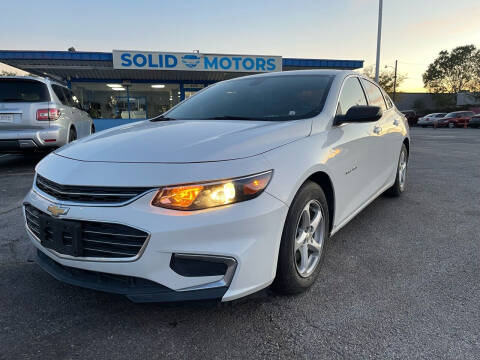 2016 Chevrolet Malibu for sale at Solid Motors LLC in Garland TX