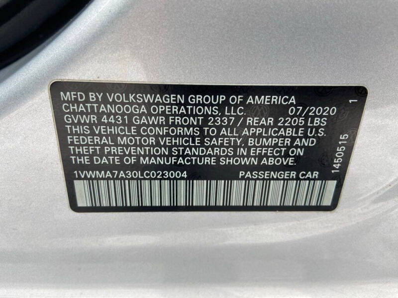 2020 Volkswagen Passat R-Line