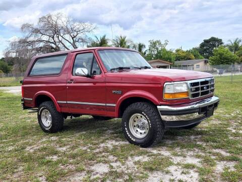 1996 Ford Bronco for sale at American Trucks and Equipment in Hollywood FL