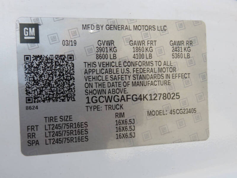 2019 Chevrolet Express 2500