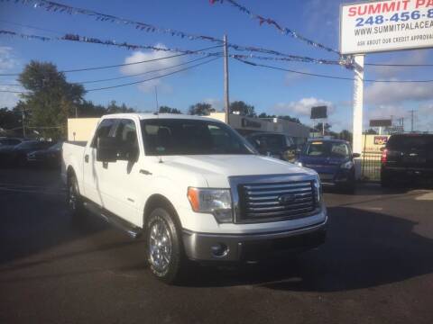 2012 Ford F-150 for sale at Summit Palace Auto in Waterford MI