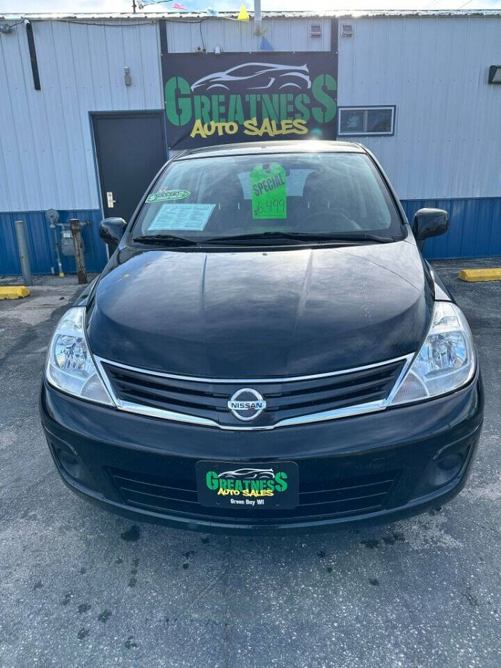 2012 Nissan Versa for sale at GREATNESS AUTO SALES in Green Bay, WI