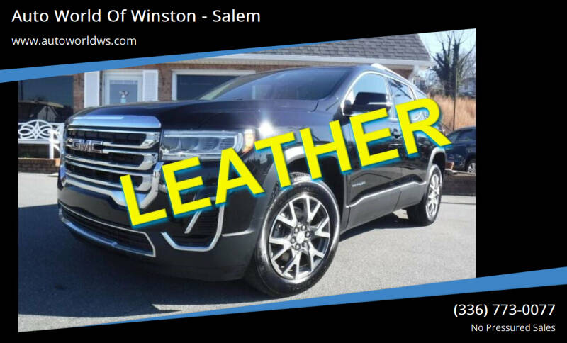 2020 GMC Acadia for sale at Auto World Of Winston - Salem in Winston Salem NC