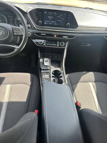 2021 Hyundai Sonata Hybrid Blue