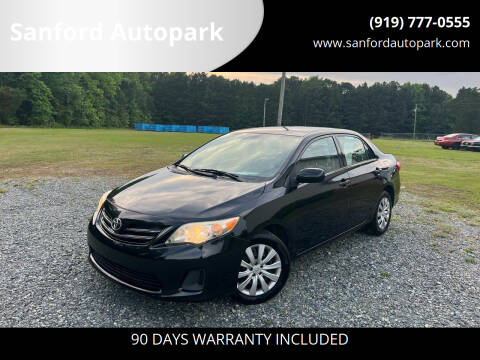 2013 Toyota Corolla for sale at Sanford Autopark in Sanford NC