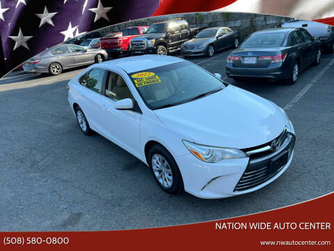 2015 Toyota Camry for sale at Nation Wide Auto Center in Brockton MA