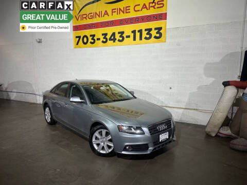 2010 Audi A4 for sale at Virginia Fine Cars in Chantilly VA