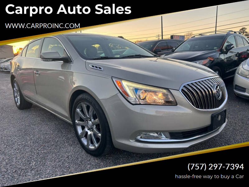 2014 Buick LaCrosse for sale at Carpro Auto Sales in Chesapeake VA