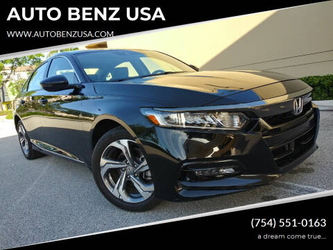 2019 Honda Accord for sale at AUTO BENZ USA in Fort Lauderdale FL