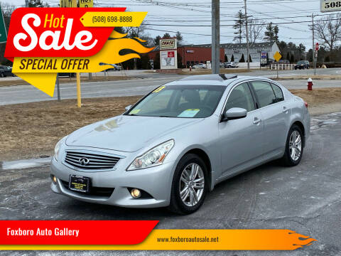 2013 Infiniti G37 Sedan for sale at Foxboro Auto Gallery in Foxboro MA