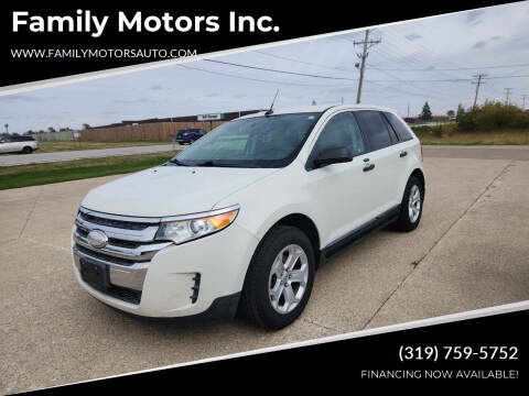 2013 Ford Edge for sale at Family Motors Inc. in West Burlington IA