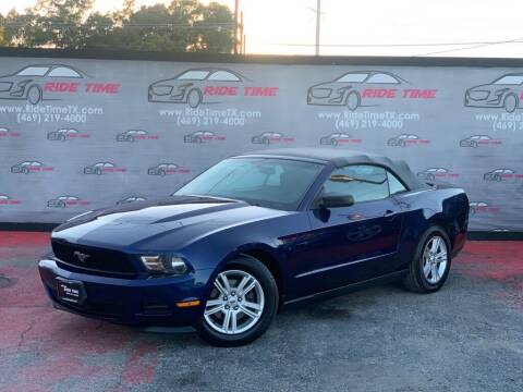 2012 Ford Mustang for sale at RIDETIME in Garland TX