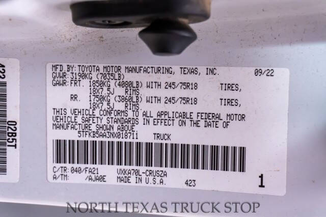 2022 Toyota Tundra SR